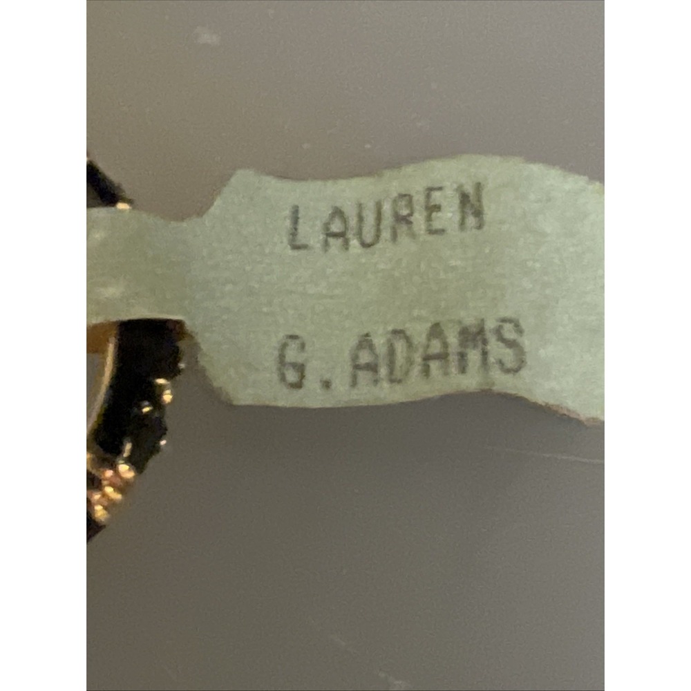 Lauren‎ G Adams LGA Stacking Enamel Ring Black Gold-Tone Size 6 NWT - Picture 3 of 10